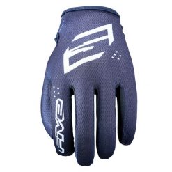 Rękawiczki dziecięce XR-RIDE - czarne - L/05. Czarne rękawiczki dziecięce FIVE GLOVES, bez wzorów, ze skóry. Za 87.00 zł.