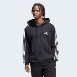 Bluza sportowa męska ADIDAS. Bluzy sportowe męskie Adidas, l, bez wzorów, z materiału, bez kaptura, na fitness i siłownię. Za 289.99 zł.