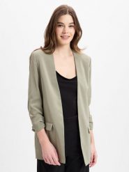 MbyM Marynarka - Weronka Kobiety Sztuczne włókno zielony, XS. Zielone żakiety damskie mbyM, uniwersalny, bez wzorów, z włókna, biznesowe. Za 449.95 zł.