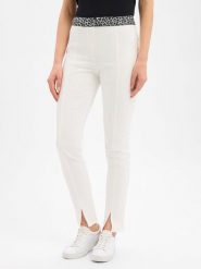 Marc Cain Spodnie - Siena Kobiety biały, 38. Białe spodnie materiałowe damskie Marc Cain, bez wzorów, z bawełny. Za 479.95 zł.