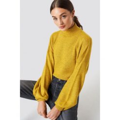 NA-KD Sweter z bufiastym rękawem - Yellow. Swetry damskie marki NA-KD. Za 161.95 zł.