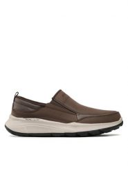 Skechers Półbuty Harvey 232517/CHOC Brązowy. Brązowe półbuty na co dzień męskie Skechers, ze skóry, bez zapięcia. Za 239.99 zł.