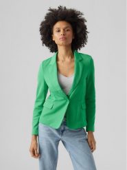 Vero Moda Marynarka Julia 10154123 Zielony Regular Fit. Zielone żakiety damskie Vero Moda, bez wzorów, z bawełny. Za 199.99 zł.