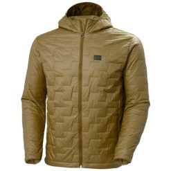 Kurtka narciarska z kapturem Helly Hansen Lifaloft. Brązowe kurtki snowboardowe męskie Helly Hansen, s, bez wzorów, z poliamidu, z kapturem, narciarskie, primaloft. Za 937.00 zł.