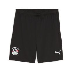Męskie szorty Egipt 2025 PUMA Black White. Białe krótkie spodenki sportowe męskie Puma, m, bez wzorów, do piłki nożnej. Za 199.00 zł.