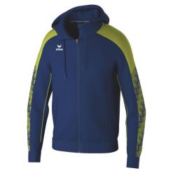 Bluza dresowa z kapturem Erima Evo Star. Niebieskie bluzy męskie Erima, bez wzorów, z dresówki, z kapturem. Za 263.00 zł.