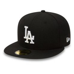 Casquette New Era essential 59fifty Los Angeles Dodgers. Czarne czapki i kapelusze męskie New Era, bez wzorów, sportowe. Za 246.50 zł.