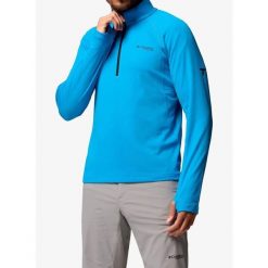 Bluza z zamkiem męska Columbia DriVenture Half Zip. Niebieskie bluzy męskie Columbia, m, bez wzorów, bez kaptura. Za 329.99 zł.