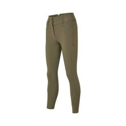 Damskie spodnie do jazdy konnej Kingsland Kira. Zielone spodnie materiałowe damskie KINGSLAND, bez wzorów. Za 790.50 zł.