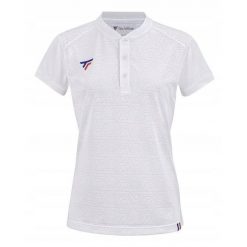 Koszulka polo tenisowa damska Tecnifibre Team Mesh Polo. Białe koszulki sportowe damskie TECNIFIBRE, bez wzorów, z meshu, bez kołnierzyka, bez ramiączek, tenisowe. Za 273.00 zł.