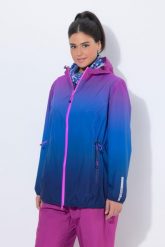 Damskie Kurtka przeciwdeszczowa lekka wodoszczelna kaptur kieszenie na zamek. Niebieskie kurtki damskie Ulla Popken, plus size, bez wzorów, z materiału, bez kaptura. Za 389.99 zł.