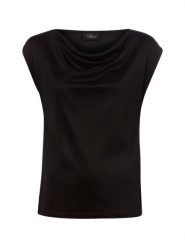 S.Oliver BLACK LABEL Koszulka Kobiety wiskoza czarny, 36. Czarne t-shirty damskie s.Oliver BLACK LABEL, s, bez wzorów, z tkaniny, eleganckie, bez kołnierzyka. Za 179.95 zł.