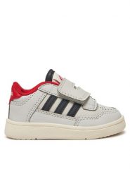 Adidas Sneakersy Rapid Court JS0638 Szary. Szare buty sportowe dziewczęce Adidas, bez wzorów, ze skóry, bez zapięcia. Za 99.99 zł.