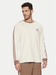 Adidas Longsleeve adicolor Classics 3-Stripes JN7022 Écru Slim Fit. Bluzki z długim rękawem męskie Adidas, m, bez wzorów, z bawełny, bez kołnierzyka. Za 149.99 zł.