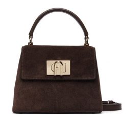 Torebka Furla. Brązowe torebki do ręki damskie Furla, bez wzorów, klasyczne, bez dodatków. Za 1,779.00 zł.