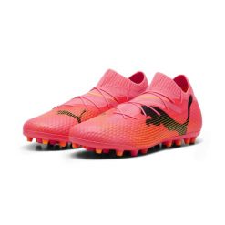 Buty piłkarskie FUTURE 7 PRO MG PUMA Sunset Glow Black Sun Stream Pink Orange. Brązowe buty sportowe męskie Puma, bez zapięcia, do piłki nożnej. W wyprzedaży za 460.55 zł.