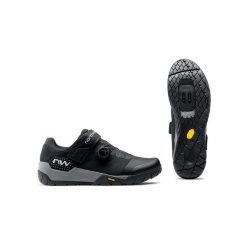 Buty rowerowe MTB męskie NORTHWAVE Overland Plus czarne. Czarne buty sportowe męskie Northwave, bez zapięcia, rowerowe. Za 686.50 zł.