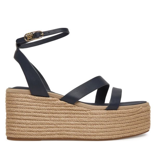 Espadryle Tommy Hilfiger. Niebieskie sandały damskie Tommy Hilfiger, bez wzorów, bez obcasa, bez zapięcia. Za 339.99 zł.
