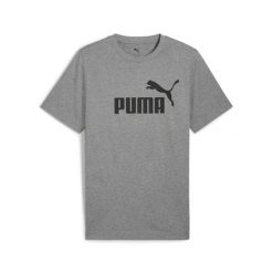 Męska koszulka Essentials z logo No. 1 PUMA Medium Gray Heather. Szare buty sportowe męskie Puma, z gumy, bez zapięcia, na fitness i siłownię. Za 99.00 zł.