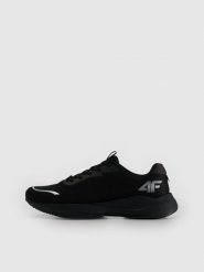 4F Buty do biegania AERIX męskie - czarne 44. Czarne buty sportowe męskie 4f, z gumy, bez zapięcia, do biegania. Za 399.99 zł.