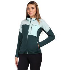 Damska funkcjonalna bluza z kapturem Kilpi MEMPHIS-W. Zielone bluzy sportowe damskie Kilpi, xs, bez wzorów, z kapturem, trekkingowe. Za 318.77 zł.