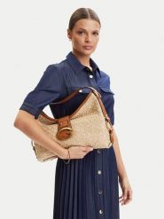 Guess Torebka Camden HWRB93 08180 Beżowy. Brązowe torebki do ręki damskie Guess, z aplikacjami, z materiału, bez dodatków. Za 679.99 zł.