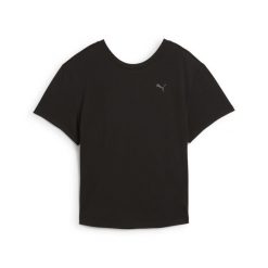 Damska luźna koszulka MOVE CLOUDSPUN PUMA Black. Czarne koszulki sportowe damskie Puma, xl, bez wzorów, bez kołnierzyka, bez ramiączek. W wyprzedaży za 79.00 zł.