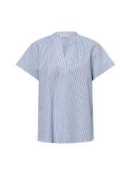 Rich & Royal Bluzka tunika Kobiety Bawełna niebieski|biały, 42. Białe tuniki damskie Rich & Royal, bez wzorów, z bawełny, eleganckie, bez kołnierzyka, bez ramiączek. Za 349.95 zł.