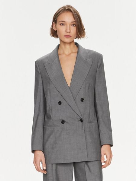 Boss Marynarka Jarmina 50505587 Szary Relaxed Fit. Szare żakiety damskie Boss, bez wzorów, z wełny. Za 1,129.00 zł.