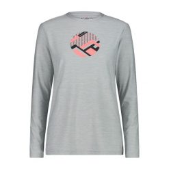 Damska koszulka z długim rękawem CMP. Niebieskie t-shirty damskie CMP, xl, bez wzorów, z jersey, bez kołnierzyka. Za 205.10 zł.
