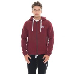 Bluza Herren Winter-Kapuzens z logo Reißverschluss, mała Leone 1947 Logo. Czerwone bluzy męskie LEONE 1947 APPAREL, z bawełny, bez zapięcia, na fitness i siłownię. W wyprzedaży za 206.29 zł.