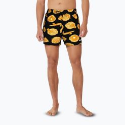 Szorty kąpielowe męskie Nike Multi Print 5" Volley. Czarne kąpielówki męskie Nike, m, bez wzorów, do pływania. Za 189.99 zł.