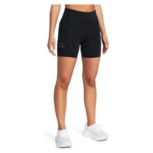 Spodenki do biegania damskie Under Armour Launch 6" reflective. Czarne legginsy damskie Under Armour, bez wzorów. Za 119.99 zł.