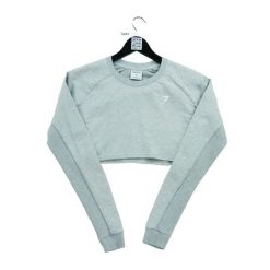 Second life - Koszulka fitness dla kobiet szara - Jak nowy. Szare koszulki sportowe damskie GYMSHARK, bez wzorów, sportowe, bez kołnierzyka. Za 122.63 zł.