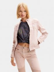 Desigual Kurtka jeansowa California 24SWED49 Różowy Regular Fit. Czerwone kurtki damskie Desigual, m, bez wzorów, z bawełny, bez kaptura. Za 339.99 zł.