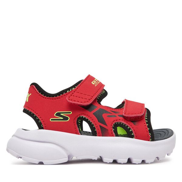 Sandały Skechers. Czerwone sandały chłopięce Skechers, bez zapięcia. Za 159.99 zł.
