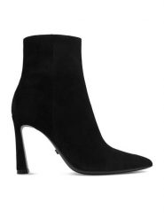 GINO ROSSI Botki EO-GL988A-5-180-1 Czarny. Czarne botki damskie Gino Rossi, ze skóry, bez obcasa, na szpilce, bez zapięcia. Za 479.99 zł.