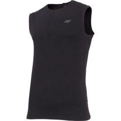 Koszulka bez rękawów męska TSM306 - głęboka czerń. T-shirty męskie marki 4f. Za 29.99 zł.
