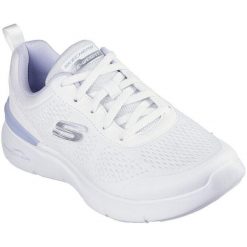 Buty sportowe damskie Skechers Skech air Dynamight. Białe obuwie sportowe damskie Skechers, bez wzorów, z materiału. Za 390.00 zł.
