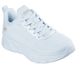 Buty sportowe damskie Skechers Bobs B Flex Hi Fly. Niebieskie obuwie sportowe damskie Skechers, bez wzorów, z materiału, trekkingowe. Za 390.00 zł.