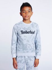 Timberland Bluza T25U10 S Szary Regular Fit. Szare bluzy dla chłopców Timberland, bez wzorów, z bawełny, bez ramiączek, bez kaptura. Za 189.99 zł.