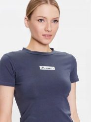 T-SHIRT DAMSKI KOSZULKA SPORTOWA ELLESSE. Niebieskie koszulki sportowe damskie Ellesse, m, bez wzorów, z bawełny, bez kołnierzyka, bez ramiączek, na fitness i siłownię. Za 116.99 zł.