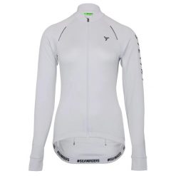 Damski jersey z długim rękawem Silvini Leverona. Białe bluzy sportowe damskie Silvini, bez wzorów, z jersey, bez kaptura, rowerowe. Za 359.00 zł.