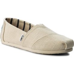 Półbuty TOMS - Classic 10011669 Antique White. Brązowe półbuty damskie Toms, z materiału. W wyprzedaży za 169.00 zł.