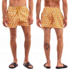 Spodenki kąpielowe męskie adidas FARM Rio 3-Stripes CLX. Niebieskie kąpielówki męskie Adidas, l, bez wzorów, z materiału, krótkie, żeglarskie. Za 157.99 zł.