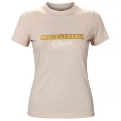 Koszulka z krótkim rękawem damska Equestrian Queen Jade 24SS. Zielone koszulki sportowe damskie EQUESTRIAN QUEEN, xl, bez wzorów, sportowe, bez kołnierzyka. Za 136.99 zł.