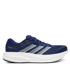 Buty do biegania adidas. Czarne obuwie sportowe damskie Adidas, bez wzorów, do biegania. Za 259.99 zł.