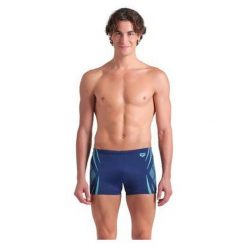 Szorty Kąpielowe Arena Monogram Swim Short. Niebieskie kąpielówki męskie Arena, m, bez wzorów, do pływania. Za 149.99 zł.