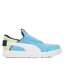 Sneakersy Puma. Niebieskie trampki i tenisówki chłopięce Puma, bez wzorów, bez zapięcia. Za 169.99 zł.