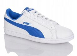 Buty sportowe damskie Puma Smash 360162 13. Białe obuwie sportowe damskie Puma, bez wzorów, z gumy, trekkingowe. Za 139.00 zł.
